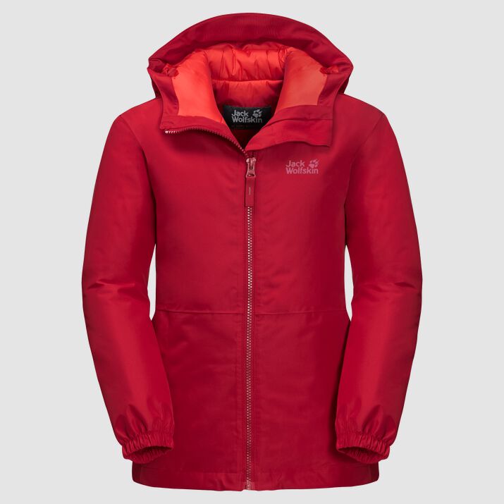 Jack Wolfskin Kids Argon Storm Winter Jacket Red 467328HQM